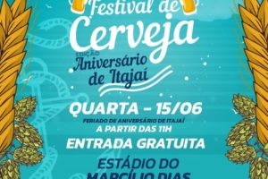 Aniversário de Itajaí com evento gratuito no Marcílio Dias