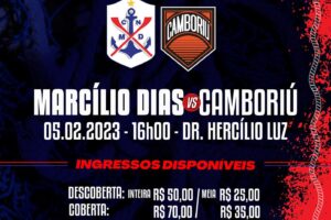 Ingressos à venda para Marcílio Dias x Camboriú (05/02)