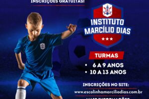 Inscrições abertas para a escolinha do Marcílio Dias! ⚽️⚓️🔴🔵