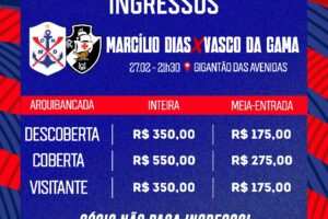 Valores dos ingressos para a Copa do Brasil⚓️🔴🔵